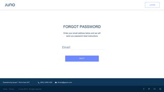 forgot password - Gojuno
