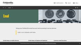 Email (Goldmail) | Goldsmiths, University of London