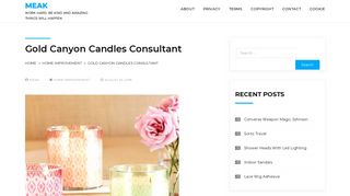gold canyon candles consultant – Meak