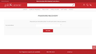 Password Recovery | Scented Candles, Candle ... - Gold Canyon