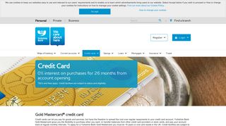 Credit cards - Gold Mastercard | Yorkshire Bank