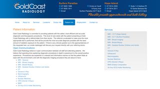 Patient Info | Gold Coast Radiology Pty Ltd