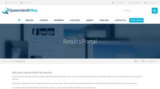 Patient Results Portal | Queensland X-Ray