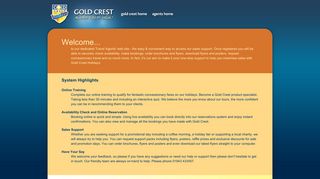 Gold Crest Holidays | Agents Booking Site