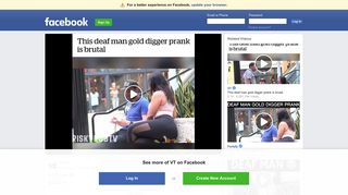 VT - Pretend deaf man pulls prank on gold digger | Facebook