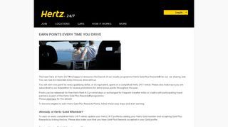 Gold Plus Rewards for Hertz 24/7