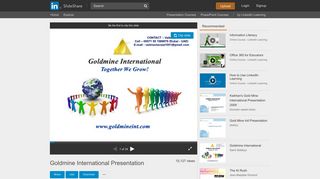 Goldmine International Presentation - SlideShare