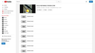 GOLD REFINING FORUM.COM - YouTube