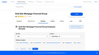 Working at Gold Star Mortgage Financial Group: Employee Reviews ...