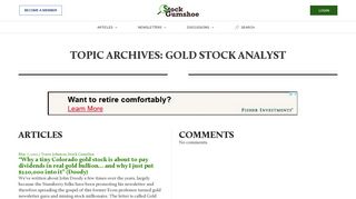 Gold Stock Analyst | Stock Gumshoe
