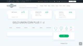 GOLD UNION COIN PLUS ICO Rating, Reviews and Details | ICOholder