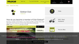 How do you become a member of Club Goldcar? - GoldcarHelp
