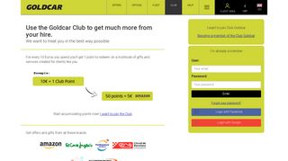 Goldcar Club: exclusive gifts when you make a booking