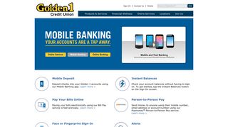 Golden 1 Credit Union | Mobile Banking Services