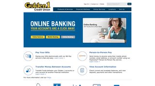 Golden 1 Credit Union | Online Banking