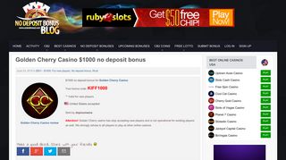 Golden Cherry Casino $1000 no deposit bonus - 23.06.2015