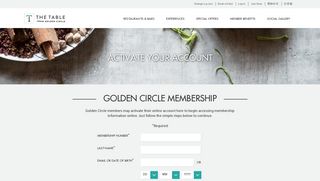 Activate Account - Golden Circle