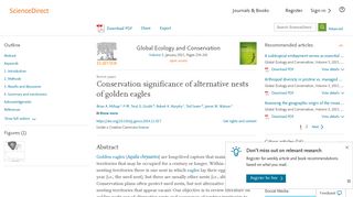 Conservation significance of alternative nests of golden eagles ...