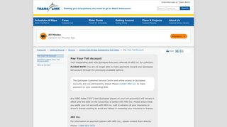 Pay Your Toll Account - TransLink