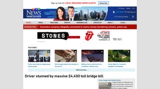 B.C. man stunned by massive $4,400 toll bridge bill | CTV News