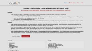 Golden Entertainment Jobs and Careers - Search ... - Symphony Talent