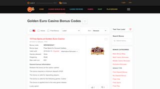 Golden Euro Casino Bonus Codes - thebigfreechiplist