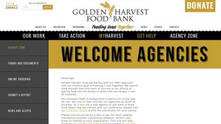 Agency Zone | Golden Harvest Food Bank
