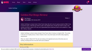 Golden Hat Bingo Review - None - Claim now! - Bingo Sites