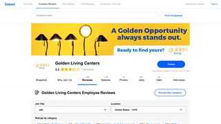 Working at Golden Living Centers: 1,810 Reviews | Indeed.com