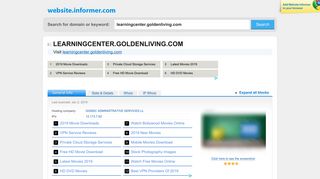 learningcenter.goldenliving.com at Website Informer. Visit ...