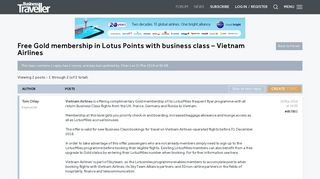 Free Gold membership in Lotus Points with business class – Vietnam ...