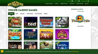 Online Casino Games at GoldenPalace.com