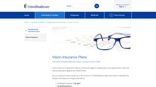 Vision Insurance Plans | UnitedHealthcare