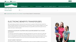 Electronic Benefits Transfer (EBT) | EHSD