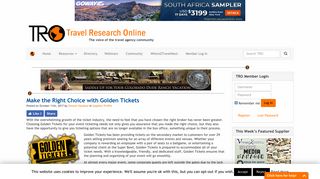 Make the Right Choice with Golden Tickets - Travel Research Online
