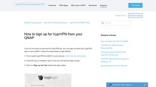 How to sign up for VyprVPN from your QNAP – Golden Frog Support