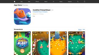 Goldfish Pinball Blast on the App Store - iTunes - Apple