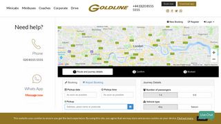Book minicab now - Online Ebooking - Goldline Cars