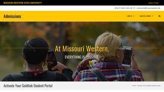Activate Your Goldlink Student Portal – Admissions