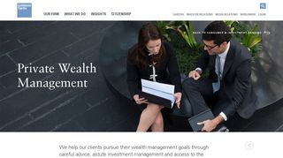 Goldman Sachs | Private Wealth Management - Our People