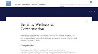 Goldman Sachs | Careers - Benefits, Wellness & Compensation