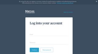 Log in - Marcus by Goldman Sachs