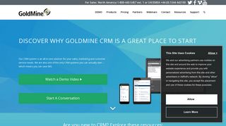 Home | GoldMine CRM - Simple, Affordable, Proven - GoldMine