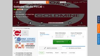 Goldmine Stocks Pvt Ltd, Paldi - Stock Brokers in Ahmedabad - Justdial
