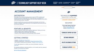 Account Management - UTEP.edu