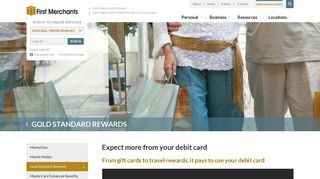Gold Standard Rewards - First Merchants Bank
