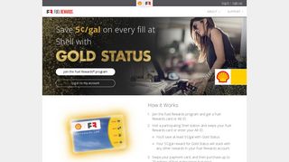 Gold | Save on Shell Fuel | Fuel Rewards program