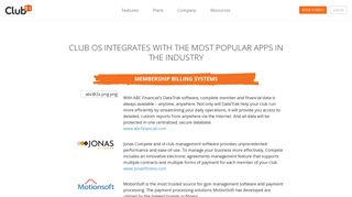 Club OS Integrations for Gym and Studio Management Software