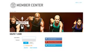 gold'sfit login - Gold's Gym Member Center