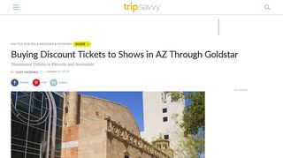 Buying Discount Tickets to Shows in AZ Through Goldstar - TripSavvy